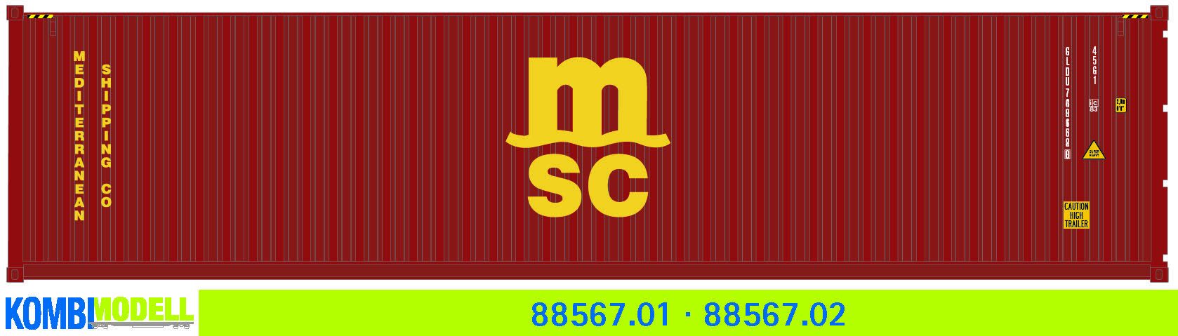Kombimodell 88567.02 Ct 40' (45G1) »MSC« (braun) ═ SoSe 